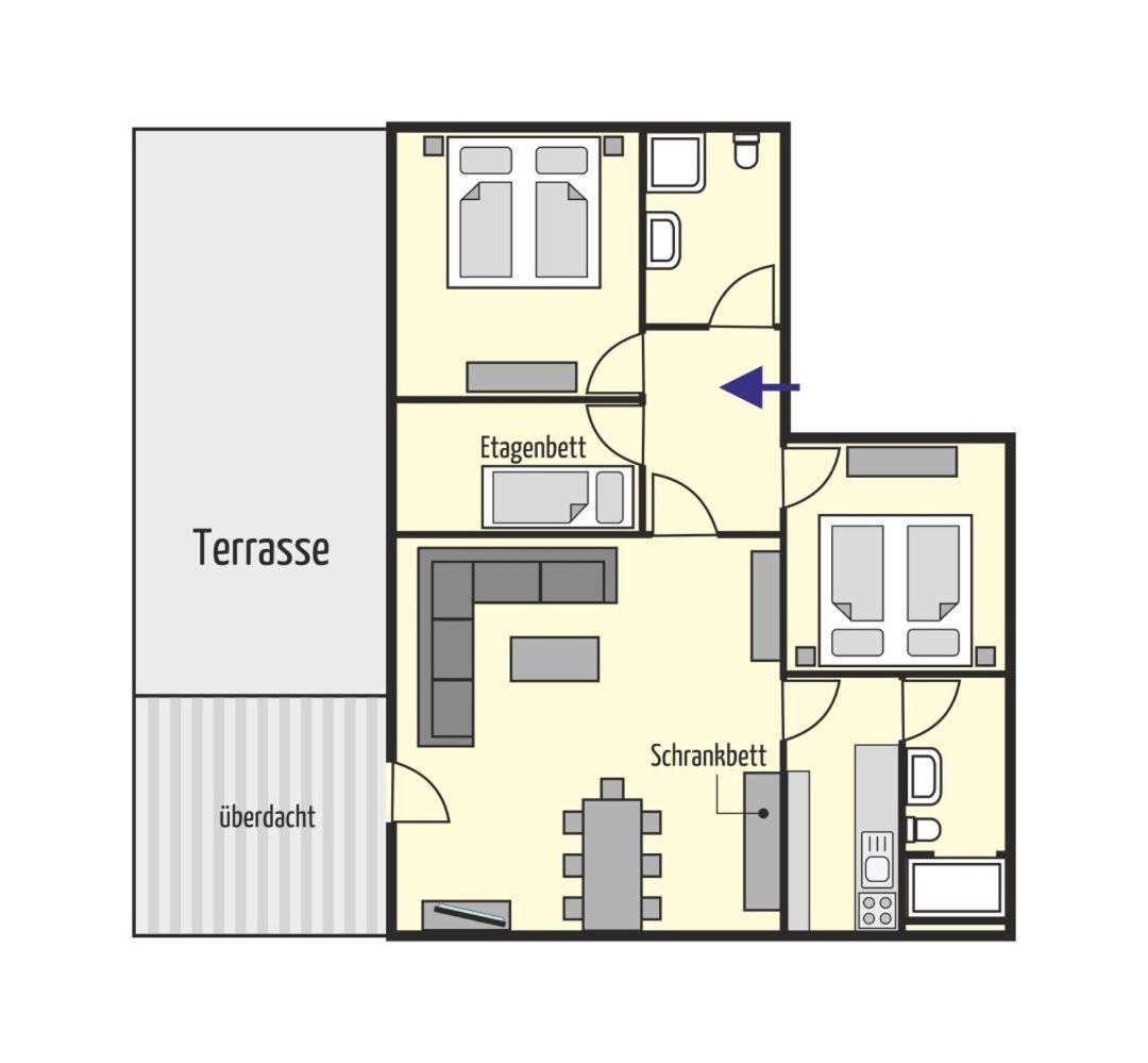 Bungalow Windstille Norddeich  Extérieur photo
